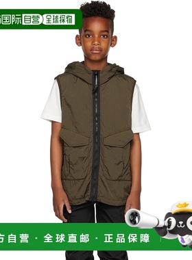 1h可退 潮奢 C.P. Company 男童 绿色 Cr-L Goggle 儿童马甲童装