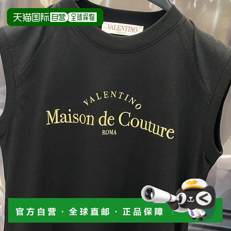 VALENTINO 女士衬衫 2B3MG20E7PW0NO SS2023 黑色 logo背心图片