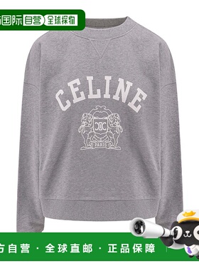 CELINE 女士针织毛衣 RY0DY670Q09MO SS2025 灰色 长袖卫衣