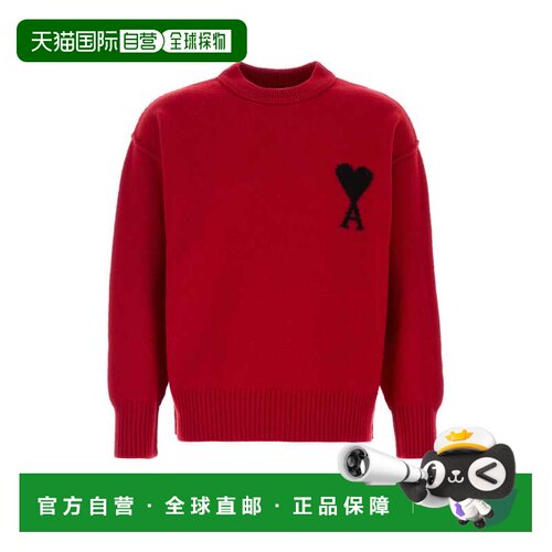 Ami Paris 男士针织衫 UKS838018A252 AW2026 红【付后1h可退】