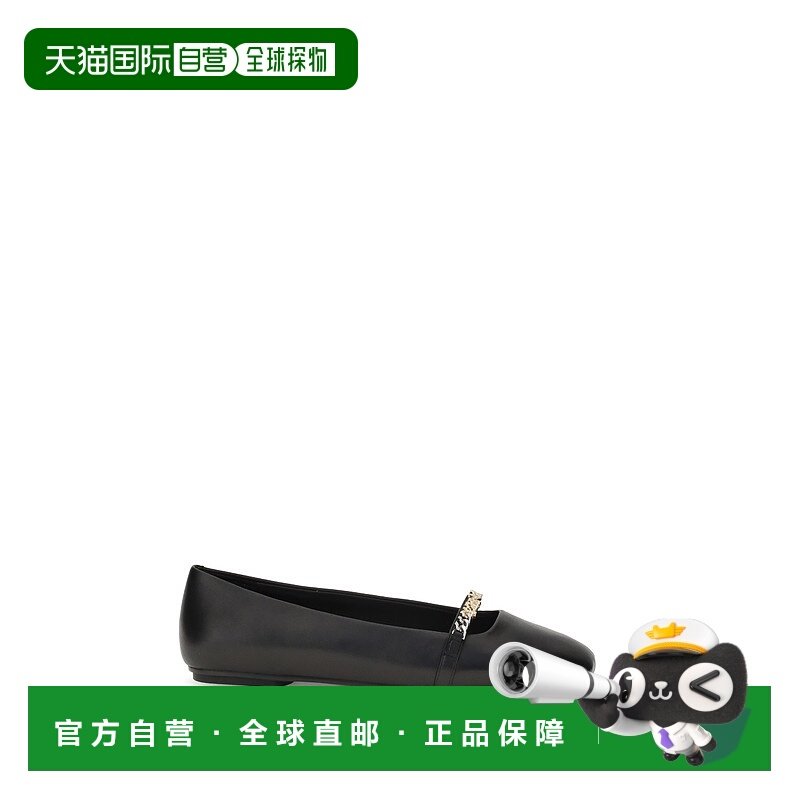 1h可退 潮奢 Pinko 品高 女士 皮质平底鞋 SD0383P003Z99BLACK