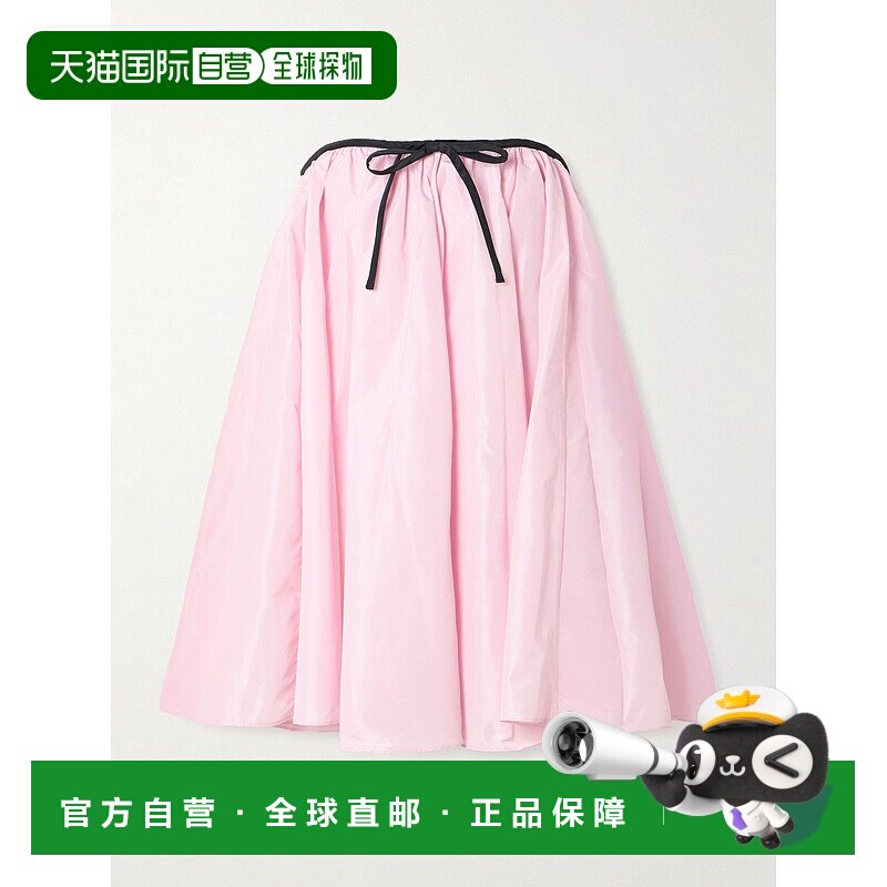 1h可退 潮奢 Staud 女士 Sofia 抹胸蝴蝶结塔夫绸迷你连衣裙 R26R