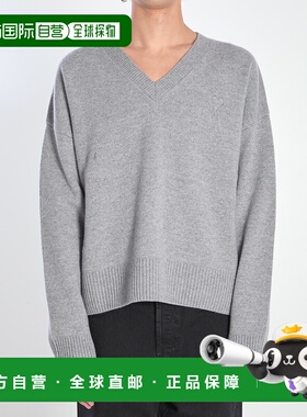 Ami Paris 男士针织毛衣 UKS820KN0071050 AW2025 灰色
