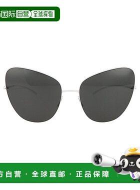 1h可退 潮奢 Mykita 女士 徽标太阳镜 MMESSE018 white白色 舒适