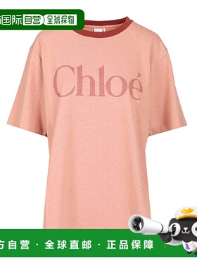 CHLOÉ 女士T恤 CH25AJH201736B1 AW2025 粉红色 短袖T恤