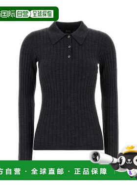 A.P.C. 女士POLO衫 WVBEGF23473PLC SS2026 灰色 Pull Col Polo À