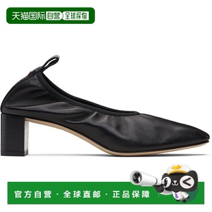 女士 黑色 Narissa 1h可退 中跟鞋 aeyde Ruched A11PU06000 潮奢