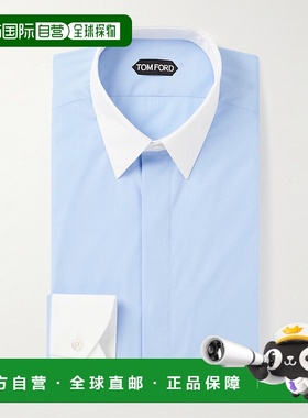 1h可退 潮奢 Tom Ford 汤姆 福特 男士 棉质府绸衬衫 HLVA03CGS62
