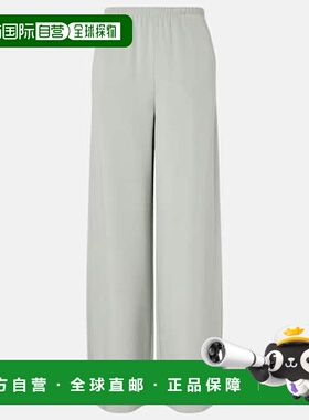 1h可退 潮奢 MaxMara 麦斯玛拉 女士 Maga 真丝混纺缎面阔腿裤