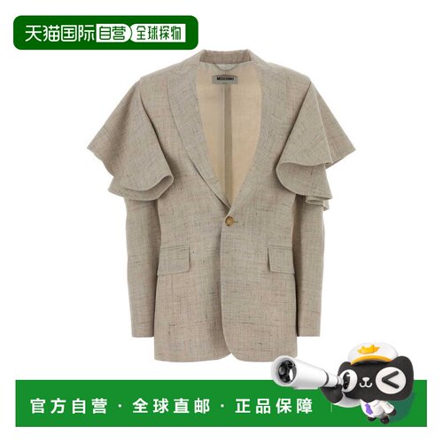 Moschino 莫斯奇诺 女士 混纺沙色针织西装外套 261D051104201