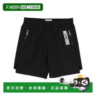 SS2024 1h可退 HUQ01NLZA2160100 男童短裤 黑色 MOSCHINO