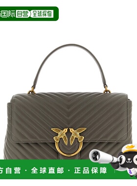 PINKO 女士手提包 100042A0GKK33Q AW2025 灰色 翻盖单肩包