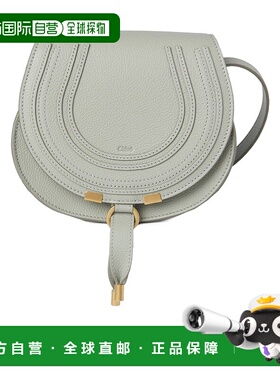 CHLOÉ 女士斜挎包 C22AS680I3138Y SS2025 灰色 小号 Marcie 马鞍