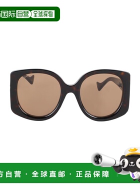 潮奢 Gucci 古驰 女士 太阳眼镜 brown棕色 舒适时尚
