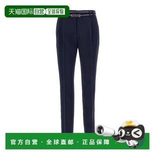 6136035106005 女士休闲裤 AW2025 蓝色 MAX 腰带袢休闲裤 MARA