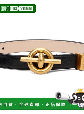 1h可退 潮奢 Balmain 巴尔曼 男士 黑色 Calfskin T-Bar 腰带 GM1