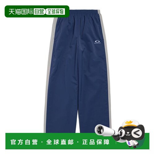 BALENCIAGA 男士休闲裤 871298TUO134140 SS2026蓝色卫裤阔腿裤
