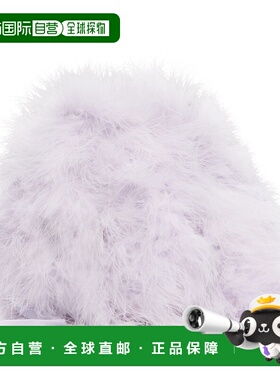 1h可退 潮奢 YVES SALOMON 女士 紫色迷你手提包 26W24EAA300XXP