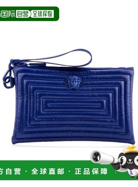 VERSACE 女士单肩包 DP84725DNTLAKLB SS2021 蓝色 徽标手拿包