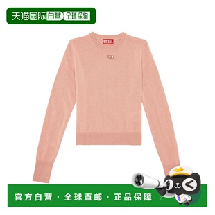 粉红色 DIESEL AW2024 A130130GEAY3BU 圆领毛衣 女士针织毛衣