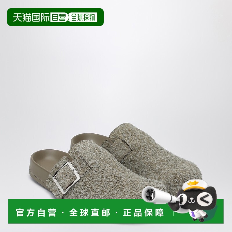 1h可退 潮奢 LOEWE 罗意威 男士 Ease 搭扣绿色凉拖(卡其色) M816