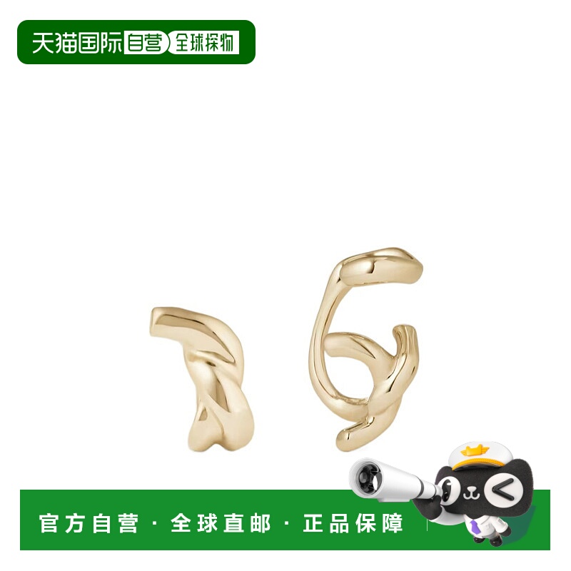 1h可退 GIVENCHY 女士耳饰 BF1150F003712 AW2025 金色 徽标耳饰