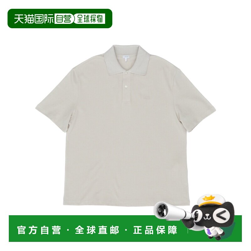 LOEWE 男士T恤 H526Y23J361120 AW2026 灰色 短袖Polo衫