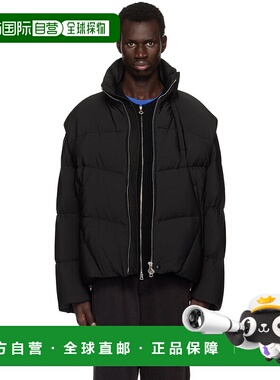 1h可退 潮奢 Solid Homme 男士 黑色 Detachable Sleeves 夹克 S2