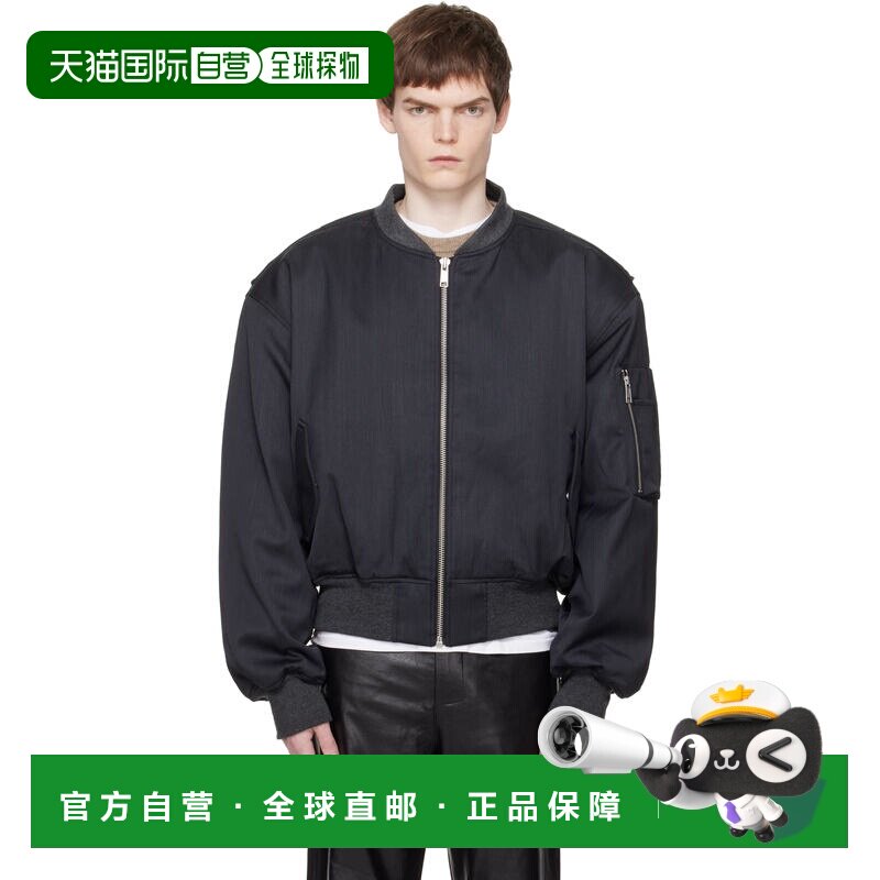 Entire Studios 男士 灰色 Cropped Broad Suiting 飞行员夹克 ES