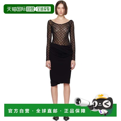 1h可退 潮奢 Givenchy 纪梵希 女士 黑色 Fluid Drape 连衣裙 BW2