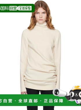 1h可退 潮奢 toteme 女士 灰白色 High-Neck Twist 上装 261WRT06