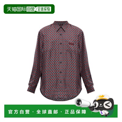 BALMAIN 男士衬衫 HH1HS001SF50AAA AW2026 红色 长袖衬衫