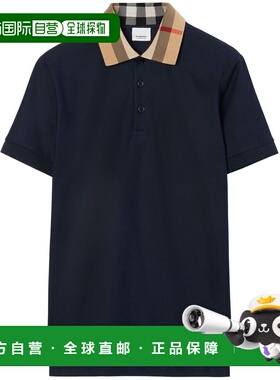 BURBERRY 男士POLO衫 8072661B3590 AW2025 蓝色 Midnight blue p