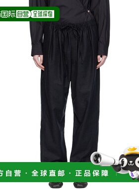 1h可退 潮奢 Lemaire 女士 灰色抽绳长裤 PA1222LF1158卫裤休闲裤