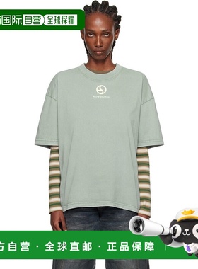 1h可退 潮奢 Acne Studios 艾克妮 女士 绿色徽标 T 恤 CL0360