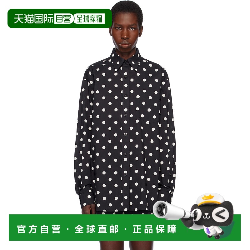 1h可退 潮奢 Moschino 莫斯奇诺 女士 黑色 Allover Polka Dots