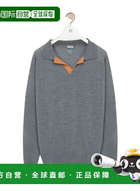 1h可退 潮奢 LOEWE 罗意威 男士 and Polos T恤灰色POLO衫 H526Y1