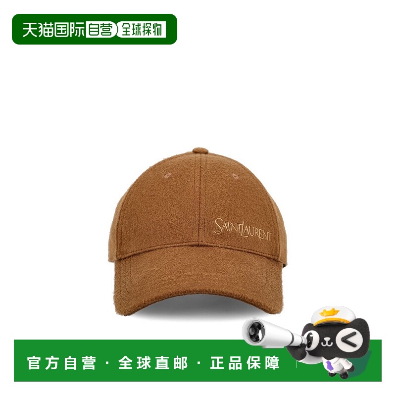 1h可退 潮奢 Saint Laurent 圣罗兰 女士 刺绣磨毛山羊绒棒球帽 8