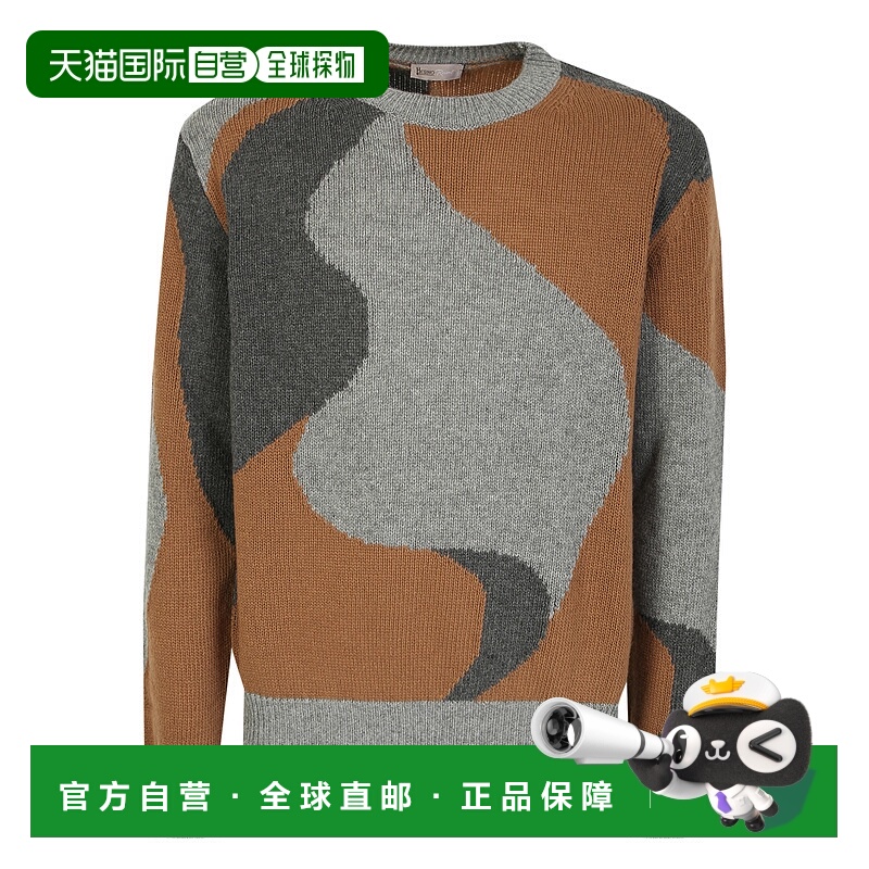 1h可退 HERNO 男士针织毛衣 MG00003UR700819406 AW2022 灰色