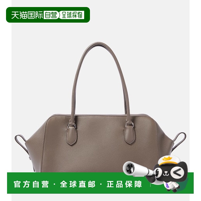 潮奢 The Row 女士 横款皮革旅行袋 brown棕色 舒适时尚