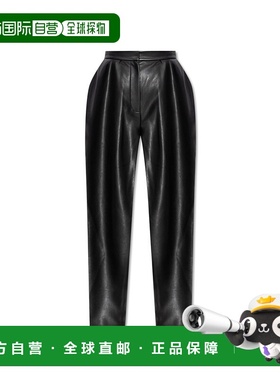 BALMAIN 女士休闲裤 FF1PN190XH810PA AW2025 黑色 Vegan leather