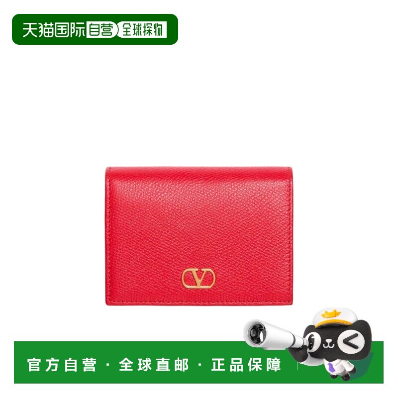 VALENTINO 女士钱包 WP0AJ3SNPJU5 SS2026 红色 VLogo 标志性粒面