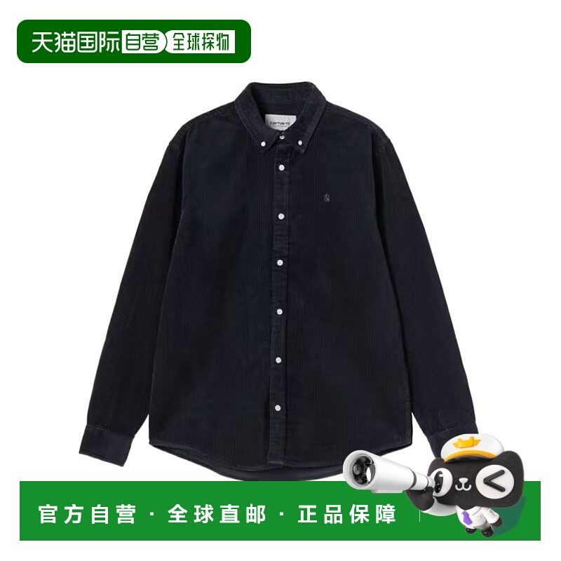 1h可退 CARHARTT WIP 男士衬衫 I0299580FHXX AW2025 黑色