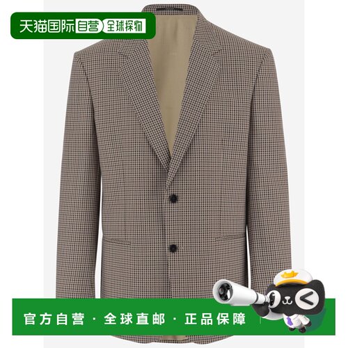 GUCCI 男士夹克 874604ZAU809549 CO 棕色 Wool single-breasted