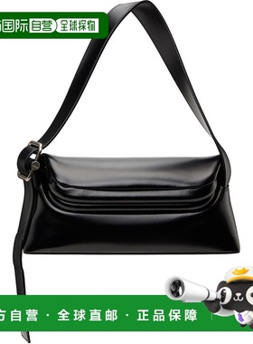 1h可退 潮奢 Osoi 女士 黑色 Folder Brot 单肩包 22FB0101601