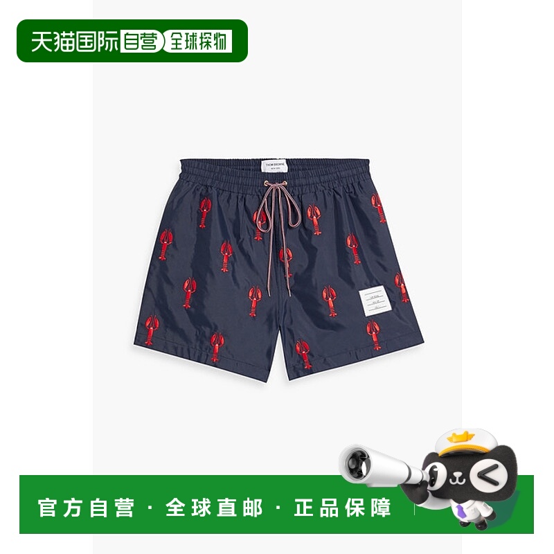 1h可退 潮奢 Thom Browne 汤姆 布朗 男士 短款刺绣泳裤 MTT032EE