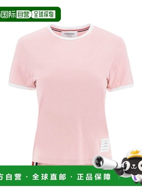 THOM BROWNE 女士T恤 FJS133AJ0043680 SS2024 粉红色