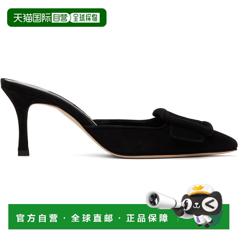 1h可退 潮奢 MANOLO BLAHNIK 莫罗 伯拉尼克 女士 黑色 Maysale
