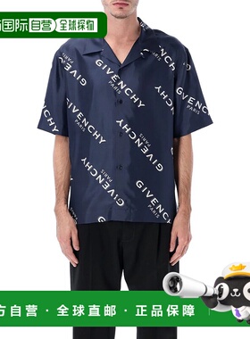 GIVENCHY 男士衬衫 25ABM616J1673410 AW2025 深蓝色