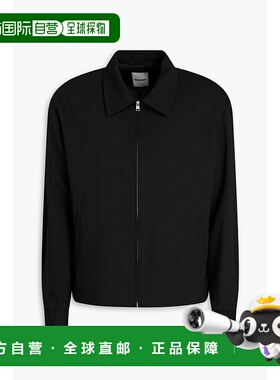 1h可退 潮奢 Sandro 男士 羊毛混纺绉纱夹克 SHPBL00921NOIR